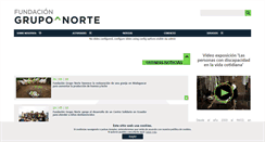Desktop Screenshot of fundaciongruponorte.es